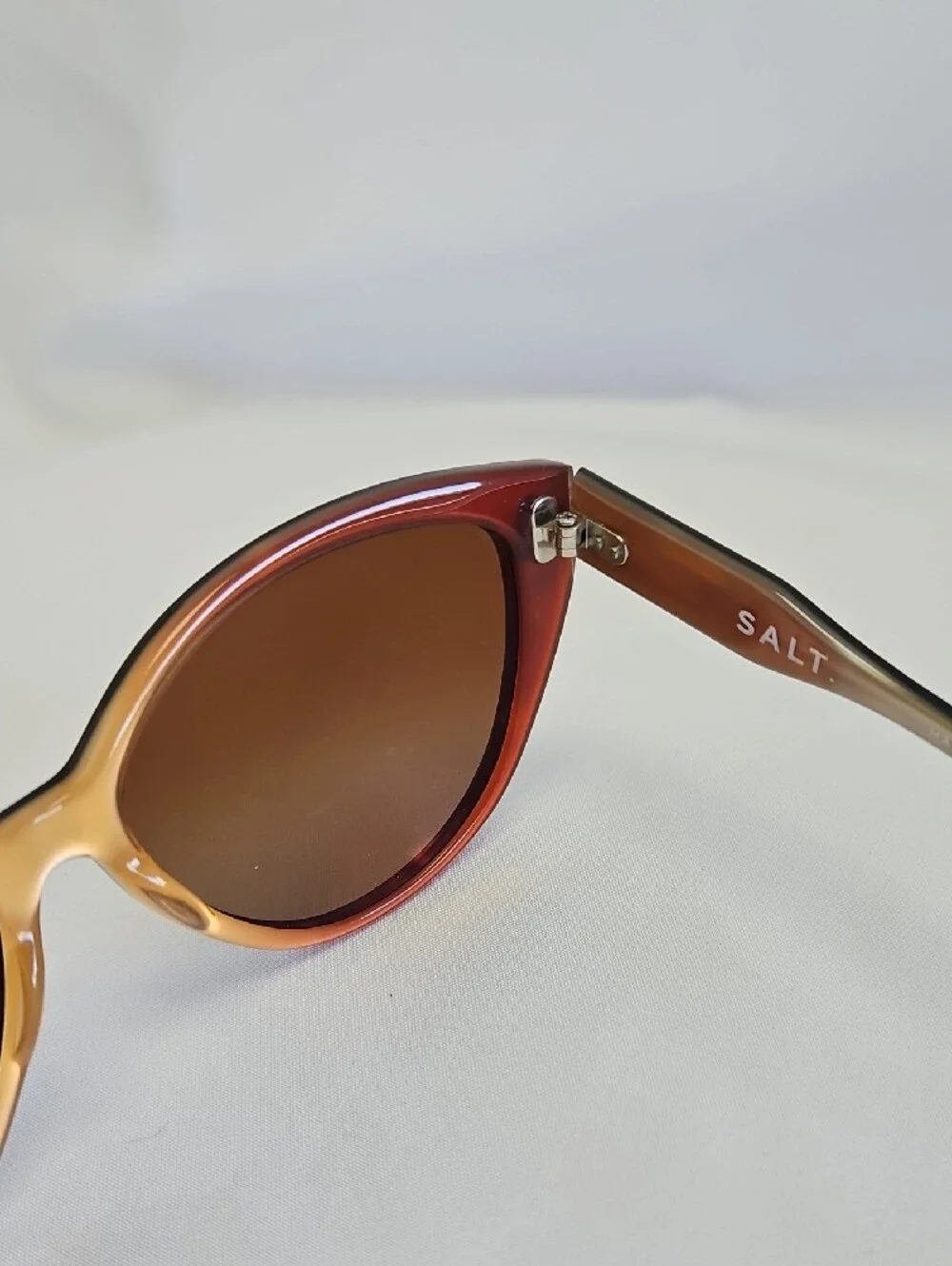 SALT Optics Cat Eye Sunglasses Brown Tortoise Acetate Designer UV Protection